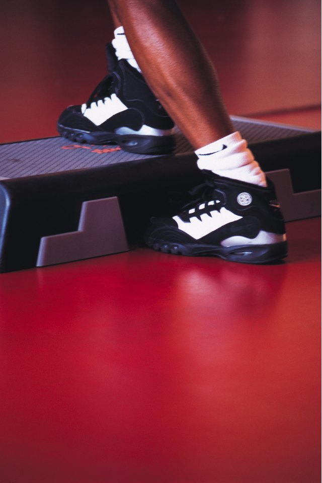man stepping