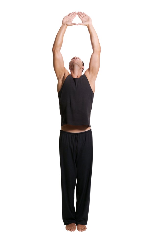 Man doing yoga