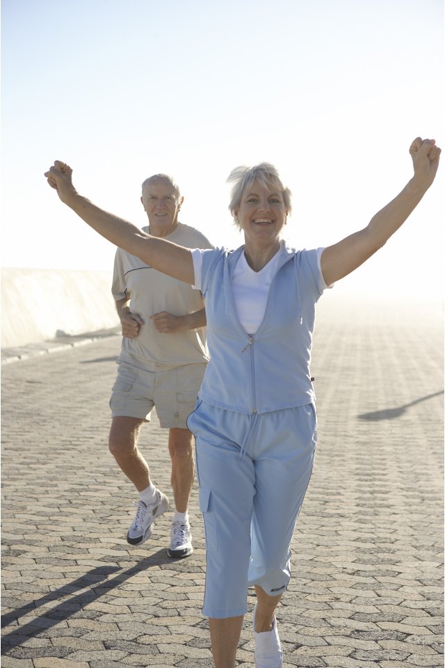 Couple exercising outdoor