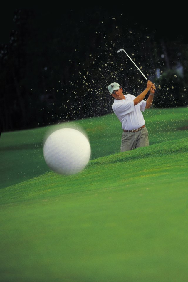 Man playing golf