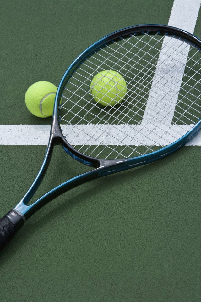 racket and tennis balls