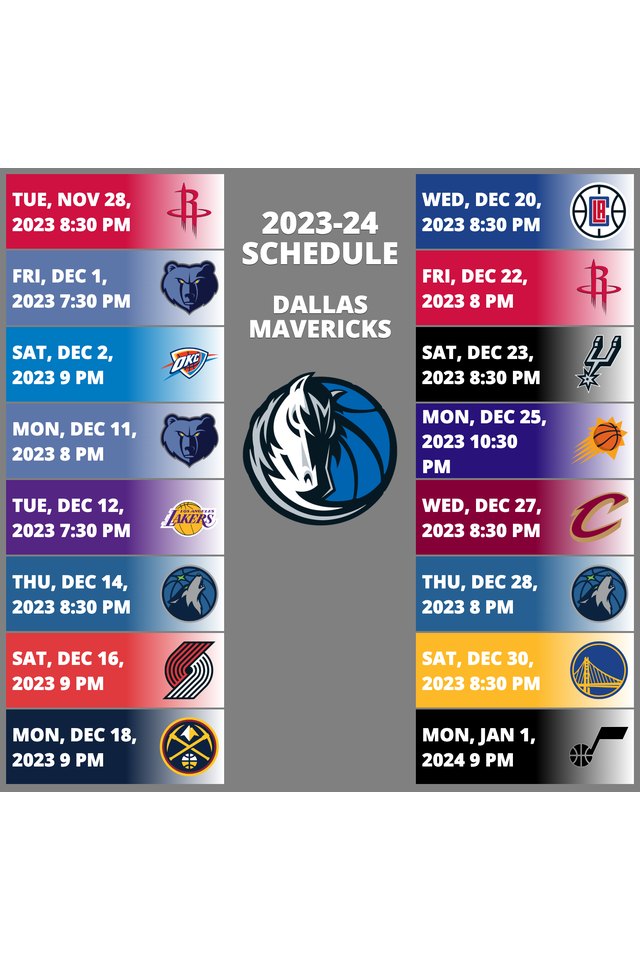 dallas_mavericks Schedule