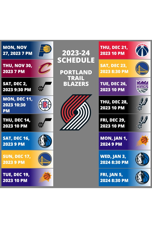 portland_trail_blazers Schedule