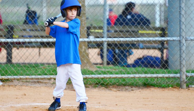 Kid at the plate
