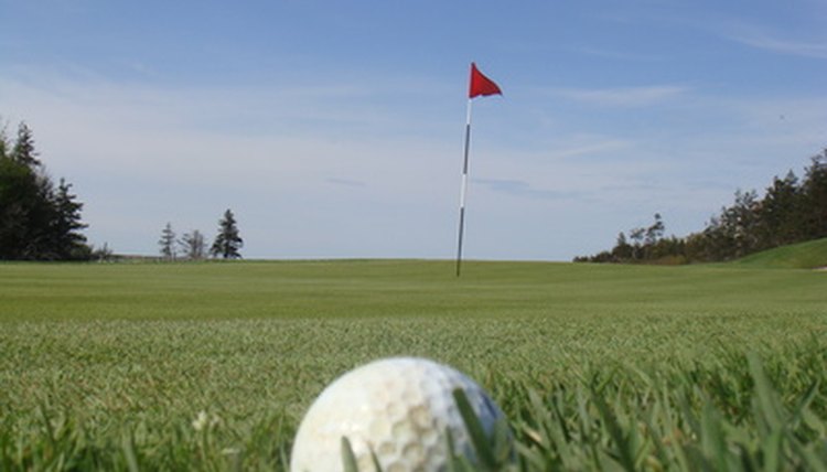 Softer golf balls are ideal for shots around the green.