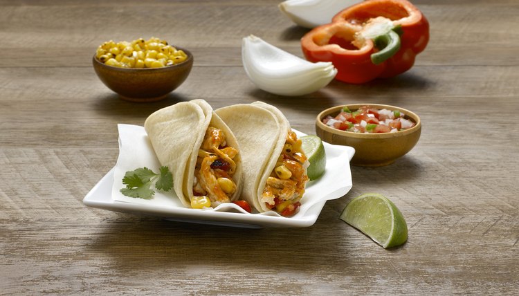 Jenny Craig chicken street tacos
