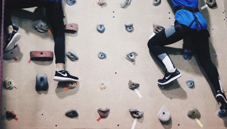 indoor rock climbing