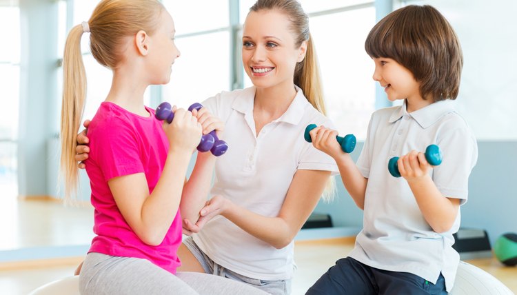 Instructor with kids.