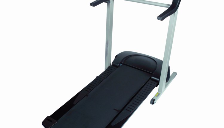 Close up of a treadmill