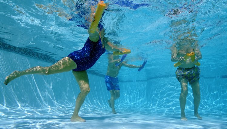 People swimming