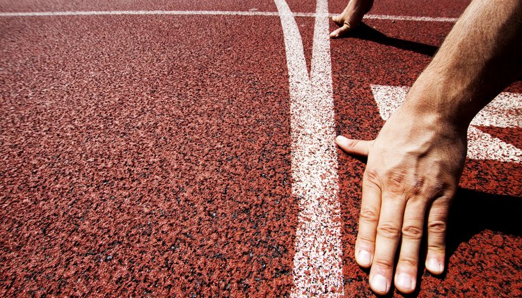 Hands on starting line