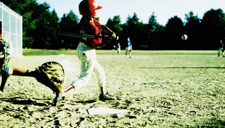 Little League Player Batting