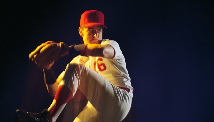 Baseball pitcher wind-up