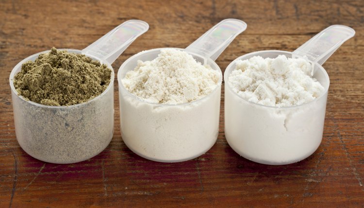 scoops of protein powder