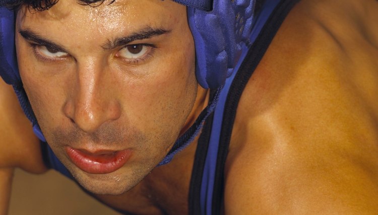 Intimidating wrestler