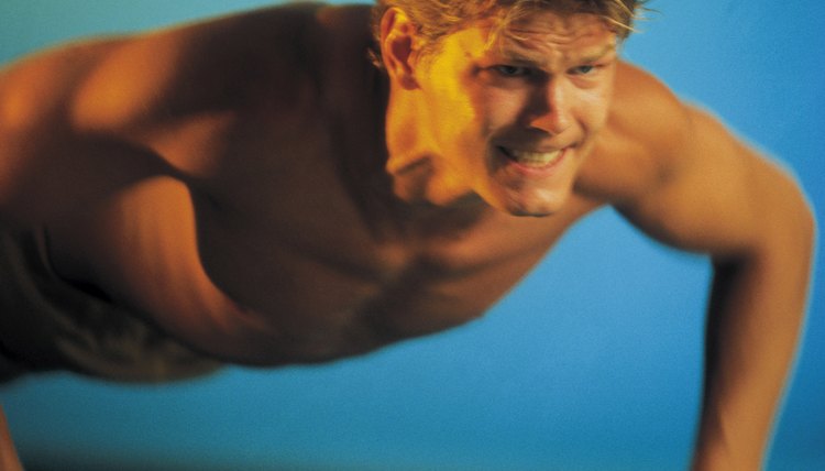 Man doing push-ups