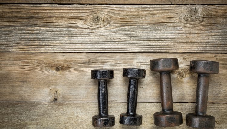 dumbbells - fitness concept