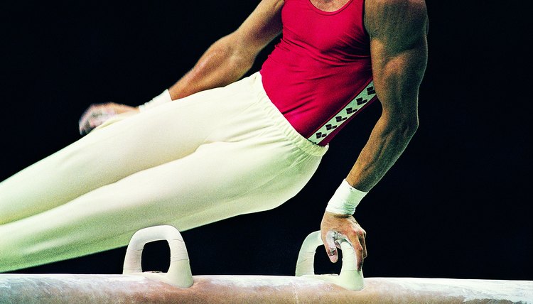Gymnast on the Pommel Horse