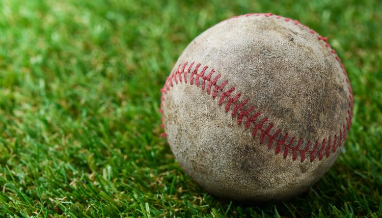Baseball on Grass