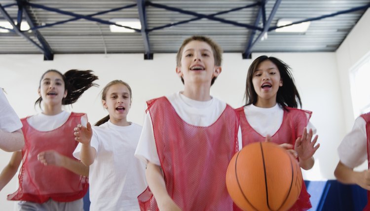 Group of Students Playing Basketball