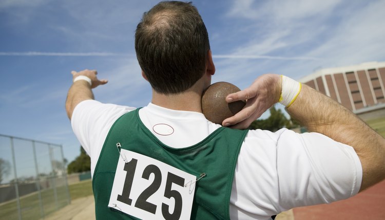Male shot putter