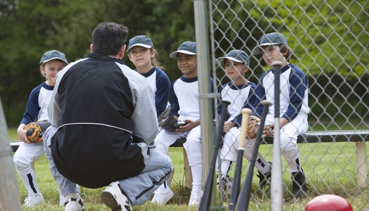 little league team playing ball
