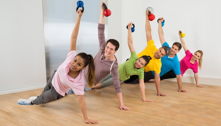 Multiethnic Friends Exercising