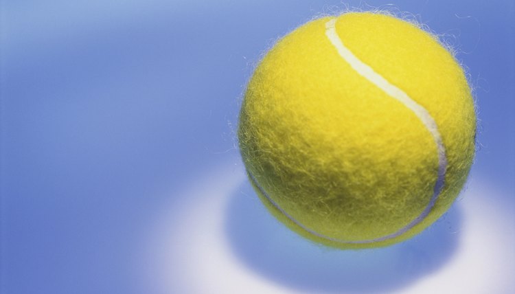 Close-up of a tennis ball