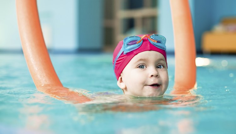 Child in a swimming pool
