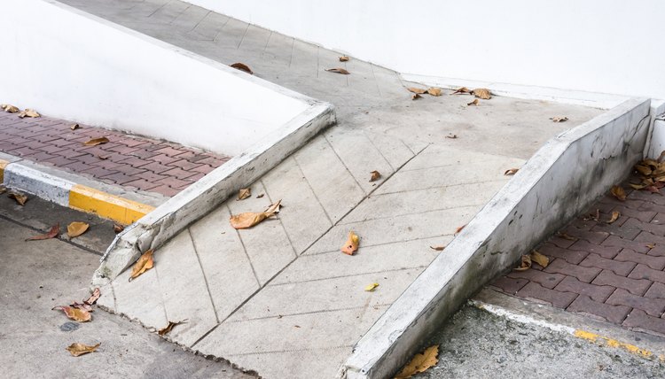 Small concrete ramp