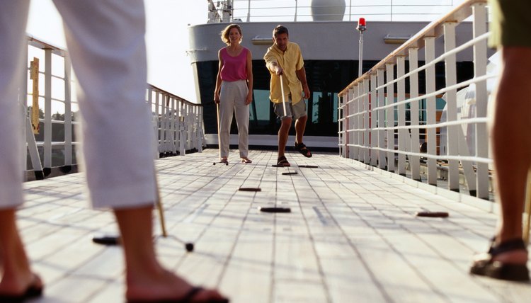 Shuffleboard on Caribbean Cruise