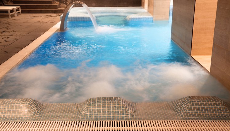 waterfall jet and jacuzzi in action