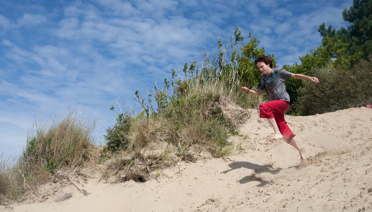 running down hill