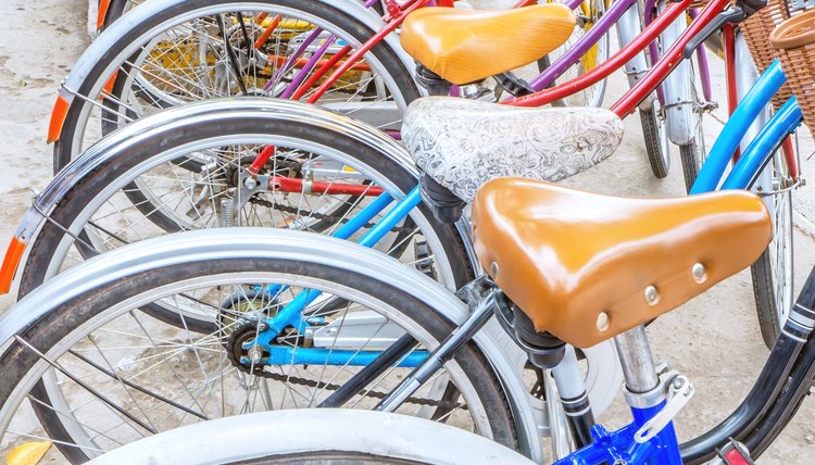 Row of bicycle
