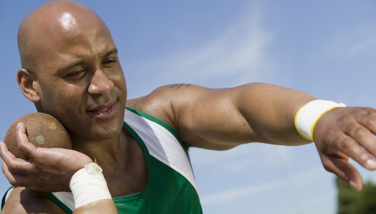 Male shot putter