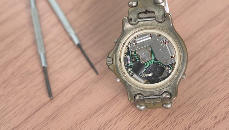 Macro shot of watch