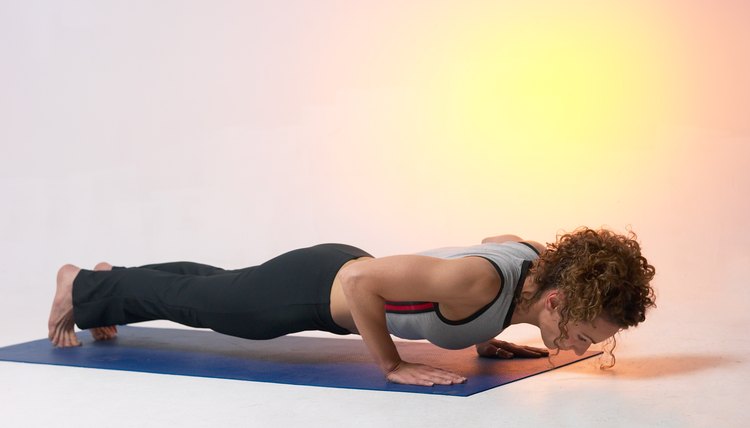 Woman doing yoga pose