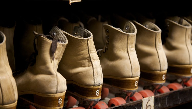 Picking out a pair of roller skates
