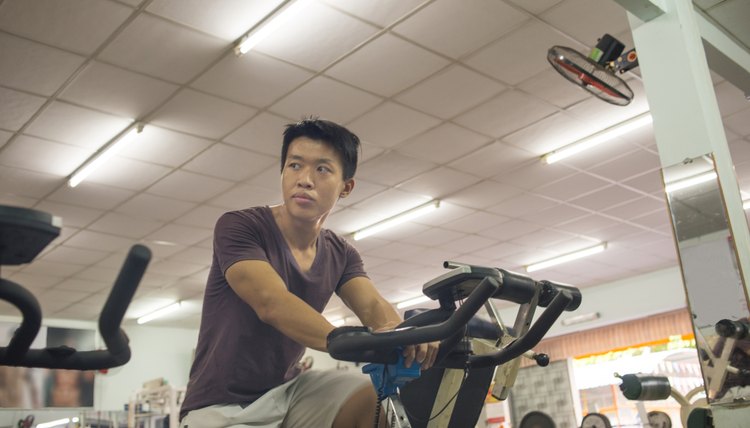 Man spinning and looking at his friends